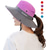 cheap Hiking Clothing Accessories-Women&#039;s Sun Hats Wide Brim Outdoor UV Protection Foldable Mesh Beach Fishing Hat with Ponytail Hole Hiking Hat Bucket Hat Boonie hat Summer Portable Breathable Patchwork Green Black Red Fuchsia