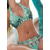 tanie Zestawy bikini-Kostiumy kąpielowe dla kobiet bikini 2-częściowe zestawy stroj kąpielowy bez pleców halter sexy boho kwiatowy nadruk letni plażowy strój kąpielowy