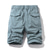 cheap Classic-Men&#039;s Cargo Shorts Hiking Shorts Elastic Waist Multi Pocket Multiple Pockets Plain Comfort Breathable Knee Length Casual Daily Fashion Streetwear ArmyGreen Black