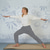 billige Yoga bukser og blomstrere-kvinders højaljede yogabukser med brede ben bukser hurtigtørrende ensfarvet grøn hvid grå yoga pilates dans sport aktivt tøj mikroelastisk løst / atletisk / afslappet / atletisk