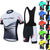 baratos Conjuntos de Roupa de Homem-Homens Camisa com Bermuda Bretelle Manga Curta Ciclismo de Montanha Ciclismo de Estrada Verão Primavera Branco Vermelho Azul Poá Moto Tapete 3D Secagem Rápida Bolso Traseiro Pavio Humido Respirável