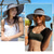halpa Vaellusasusteet-naisten upf 50+ leveälierinen roll-up olki aurinkohattu aurinkosuoja poninhäntä kesärantahattu uv upf pakattava taitettava matka