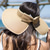 baratos Acessórios para Roupa de Caminhada-Feminino upf 50+ aba larga roll-up chapéu de palha viseira de sol rabo de cavalo verão chapéu de praia uv upf embalável dobrável viagem