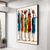 abordables Pinturas de personas-Mintura hecho a mano gente africana pintura al óleo sobre lienzo arte de la pared decoración imagen abstracta moderna para la decoración del hogar enrollado sin marco pintura sin estirar