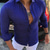 cheap Men&#039;s Casual Shirts-Men&#039;s Shirt Polka Dot Turndown Street Casual Button-Down Long Sleeve Tops Casual Fashion Comfortable Beach Navy Blue