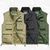 cheap Hiking Tops-Men&#039;s Fishing Vest Hiking Vest Sleeveless Vest / Gilet Top Outdoor Breathable Quick Dry Lightweight Comfortable Black khaki Army Green Fishing Climbing Beach