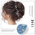 abordables Accessoires de coiffure-Turban de mariage de mariée cristal feuille d'argent accessoires de cheveux de mariée strass bandeau diadème pour les mariées et les demoiselles d'honneur
