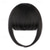 cheap Bangs-Bangs Hair Clip in Extensions Natural Fringe Bangs Clip-on Front Neat Flat Bang One Piece Long Straight Hairpiece for Women