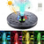 cheap Underwater Lights-Solar Fountain Lights Water Pump Pool Pond Light Remote Control Garden Decoration Bird Bath Solar Powered Fountain Floating Water