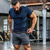 cheap Running Shorts-Men&#039;s Running Shorts Bermuda Shorts Athleisure Bottoms Split Drawstring Cotton Fitness Gym Workout Performance Running Training Breathable Quick Dry Soft Normal Sport Dark Grey White Black Grey