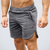 cheap Running Shorts-Men&#039;s Running Shorts Bermuda Shorts Athleisure Bottoms Split Drawstring Cotton Fitness Gym Workout Performance Running Training Breathable Quick Dry Soft Normal Sport Dark Grey White Black Grey