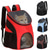 cheap Dog Travel Essentials-Portable Foldable Mesh Pet Carrier Dog Backpack Breathable Bag Dog Cat Large Capacity Outdoor Travel Carrier Double Shoulder Bag