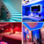 billige vanntette stripelys-tv led bakgrunnsbelysning stripe lys vanntett usb rgb 5m 16.4ft med app bluetooth 16 millioner fargeskiftende smd 5050 for tv pc monitor spillrom 5v