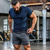 cheap Running Shorts-Men&#039;s Running Shorts Bermuda Shorts Athleisure Bottoms Split Drawstring Cotton Fitness Gym Workout Performance Running Training Breathable Quick Dry Soft Normal Sport Dark Grey White Black Grey