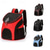 cheap Dog Travel Essentials-Portable Foldable Mesh Pet Carrier Dog Backpack Breathable Bag Dog Cat Large Capacity Outdoor Travel Carrier Double Shoulder Bag