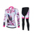 economico Set di abbigliamento da donna-Per donna Maglia da ciclismo con salopette Manica Lunga Mountain Bike MTB Ciclismo su strada Estate Primavera Rosso / Bianco Nero / Rosso Motivo Floreale Bicicletta Cuscinetto 3D Asciugatura Rapida