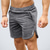 cheap Running Shorts-Men&#039;s Running Shorts Bermuda Shorts Athleisure Bottoms Split Drawstring Cotton Fitness Gym Workout Performance Running Training Breathable Quick Dry Soft Normal Sport Dark Grey White Black Grey
