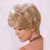 cheap Older Wigs-Synthetic Wig Curly With Bangs Machine Made Wig Short Light golden Synthetic Hair Women&#039;s Soft Classic Easy to Carry Blonde / Daily Wear / Party / Evening