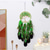 cheap Dreamcatcher-Life Of Tree Green Dream Catcher Handmade Gift Feather Hook Wind Chime Ornament Wall Hanging Decor Art Boho Style 16*70cm