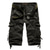 baratos Clássico-Homens Bermuda Cargo Shorts de Trilha Perna Cordão Bolso multi Vários bolsos Tecido Respirável Exterior Comprimento da panturrilha Casual Diário Roupa de rua à moda Preto Vinho Sem Elasticidade