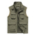 cheap Hiking Tops-Men&#039;s Fishing Vest Hiking Vest / Gilet Sleeveless Outerwear Jacket Travel Cargo Safari Vest Top Outdoor Windproof Multi-Pockets Quick Dry Lightweight Fall Spring Cotton Army Green Khaki Hunting