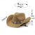billige Hatter-cowboyhatter for kvinner metal carving band western hatter
