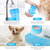 tanie Podstawowe rzeczy do podróży-dog paw cleaner dog łapa myjka kubek 2 w 1 przenośna silikonowa szczotka do czyszczenia zwierząt domowych środek do czyszczenia stóp dla psów pielęgnacja z błotnistym łapą do czyszczenia stóp dla