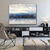 cheap Abstract Paintings-Handmade Oil Painting CanvasWall Art Decoration Abstract Knife Painting Landscape Bluefor Home Decor Rolled Frameless Unstretched Painting