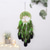 cheap Dreamcatcher-Life Of Tree Green Dream Catcher Handmade Gift Feather Hook Wind Chime Ornament Wall Hanging Decor Art Boho Style 16*70cm