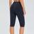 baratos Leggings e collants para ioga-Mulheres Calças de ioga Bolsos laterais Butt Lift Compressão abdominal Cintura Alta Pilates Treino de Ginástica Corrida Legging Capri Calças Côr Sólida Preto Branco Azul Marinho Escuro Esportes