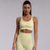 cheap Yoga Suits-Activewear Yellow Seamless Woven Body Yoga Clothes Women&#039;s Fitness Clothes Cross Back Bra Yoga Set