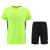cheap Tracksuits-Men&#039;s Tracksuit Running T-Shirt With Shorts 2 Piece Athletic Breathable Moisture Wicking Soft Fitness Running Jogging Sportswear Activewear Solid Colored Dark Grey Fluorescence+Green Black