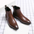 cheap Chelsea Boots-Men's Black Faux Leather Chelsea Boots - Perfect for Business Meetings, Formal Events, and Evening Outfits