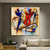 cheap Abstract Paintings-Mintura Handmade Cartoon Oil Paintings On Canvas Wall Art Decoration Modern Abstract Picture For Home Decor Rolled Frameless Unstretched Painting