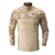 cheap Men&#039;s Active Tees &amp; Tanks-Men&#039;s Combat Shirt Tactical Military Shirt Camo / Camouflage Long Sleeve Outdoor Summer Autumn Breathable Multi-Pockets Quick Dry Sweat wicking Top Cotton Hunting Military Training Combat Jungle