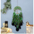 cheap Dreamcatcher-Life Of Tree Green Dream Catcher Handmade Gift Feather Hook Wind Chime Ornament Wall Hanging Decor Art Boho Style 16*70cm