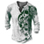 Χαμηλού Κόστους ανδρικά πουκάμισα henley-Ανδρικά Μπλουζάκι Πουκάμισο Henley Υψηλής Ποιότητας Δεκαετία του 1950 Μακρυμάνικο Λευκό Πράσινο Χακί Βαθυγάλαζο Γραφική Νεκροκεφαλές Στάμπα Μεγάλα Μεγέθη Χένλι Καθημερινά Αθλητικά Κουμπί-Κάτω Στάμπα