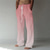 cheap Printed Pants-Men&#039;s Trousers Summer Pants Beach Pants Boho Pants Pocket Drawstring Elastic Waist Graphic Prints Comfort Breathable Casual Daily Holiday Streetwear Designer Pink Rainbow