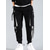 cheap Cargo Pants-Men's Cargo Pants Cargo Trousers Joggers Trousers Techwear Drawstring Elastic Waist Multi Pocket Color Block Letter Embroidery Casual Daily Streetwear Hip Hop Black