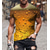 billige 3D-herreskjorter-Herre Unisex T-shirt T-Shirts Grafisk Boble Øl Rund hals Gul Rød Lilla Grøn 3D-udskrivning Daglig Weekend Kortærmet Trykt mønster Tøj Gade Basale