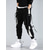 cheap Cargo Pants-Men's Cargo Pants Cargo Trousers Joggers Trousers Techwear Drawstring Elastic Waist Multi Pocket Color Block Letter Embroidery Casual Daily Streetwear Hip Hop Black