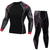 cheap Activewear Sets-Men&#039;s Activewear Set Compression Suit 2 Piece Athletic Long Sleeve Breathable Moisture Wicking Soft Fitness Running Jogging Sportswear Activewear Red black Gray Black Black