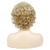 economico Parrucche trendy sintetiche-dominique mcelligott parrucca parrucche bionde corte per le donne bianche capelli biondi ondulati ricci naturali parrucche corte sintetiche parrucche per feste di natale
