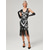cheap Dresses-Roaring 20s 1920s Cocktail Dress Flapper Dress Dress Masquerade Normal The Great Gatsby Charleston Wedding Guest Sequins Tassel Fringe Women&#039;s Halloween Carnival Masquerade Carnival Wedding Wedding