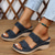 cheap Comfort Sandals-Women&#039;s Floral Embellished Wedge Sandals with Comfortable Arch Support - Perfect for Casual Summer Outings