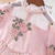 cheap Party Dresses-Kids Girls' Dress Floral Long Sleeve School Vacation Print Princess Sweet Polyester Asymmetrical A Line Dress Fall Winter 3-10 Years Pink Beige
