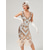 cheap Dresses-Roaring 20s 1920s Cocktail Dress Flapper Dress Dress Masquerade Normal The Great Gatsby Charleston Wedding Guest Sequins Tassel Fringe Women&#039;s Halloween Carnival Masquerade Carnival Wedding Wedding