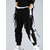 cheap Cargo Pants-Men's Cargo Pants Cargo Trousers Joggers Trousers Techwear Drawstring Elastic Waist Multi Pocket Color Block Letter Embroidery Casual Daily Streetwear Hip Hop Black