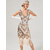 cheap Dresses-Roaring 20s 1920s Cocktail Dress Flapper Dress Dress Masquerade Normal The Great Gatsby Charleston Wedding Guest Sequins Tassel Fringe Women&#039;s Halloween Carnival Masquerade Carnival Wedding Wedding