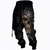 cheap Graphic Sweatpants-Men&#039;s Sweatpants Joggers Trousers Drawstring Side Pockets Elastic Waist Skull Graphic Prints Comfort Breathable Sports Outdoor Casual Daily Cotton Blend Terry Streetwear Designer Black Red